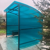 полуарочный навес для зоны отдыха